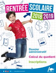 Guide de la rentrée scolaire 2018 - 2019