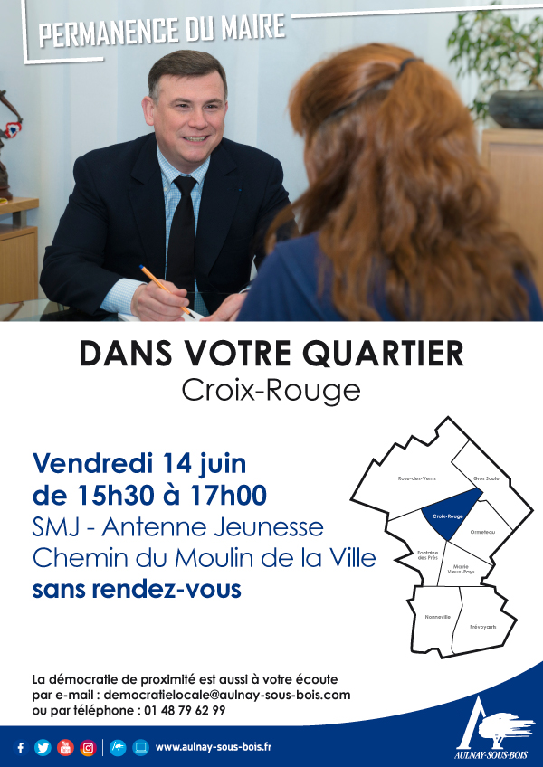 affiche permanence du maire